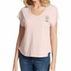 Women * | Budget Jessica Simpson Peachskin Asher 'The Bahamas' Scoop Neck Tee Women