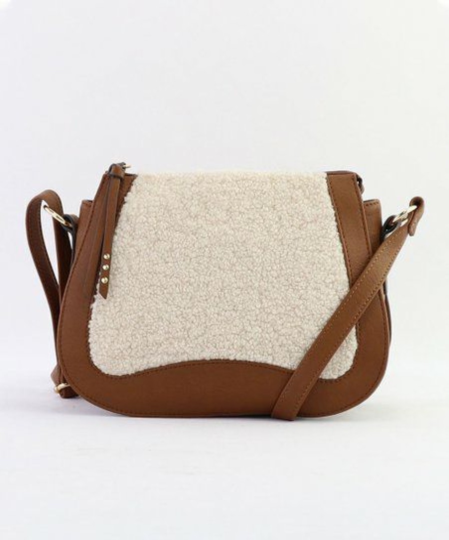 Women * | Best Reviews Of Jessica Simpson Almond Brown Vienna Crossbody Bag For Women