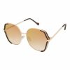 Women * | Promo Jessica Simpson Rose Goldtone & Tortoise Oversize Sunglasses For Women