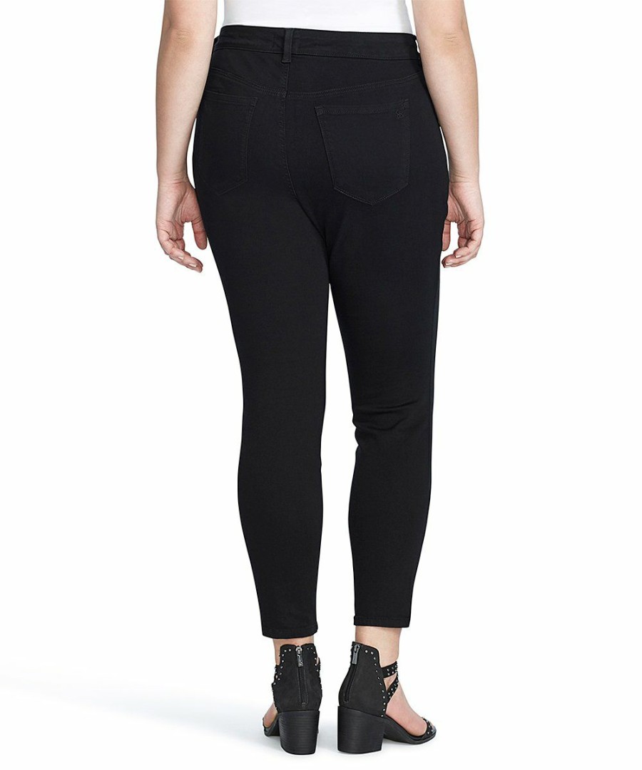 Women * | Best Reviews Of Jessica Simpson Black Kiss Me Skinny Pants Plus For Women