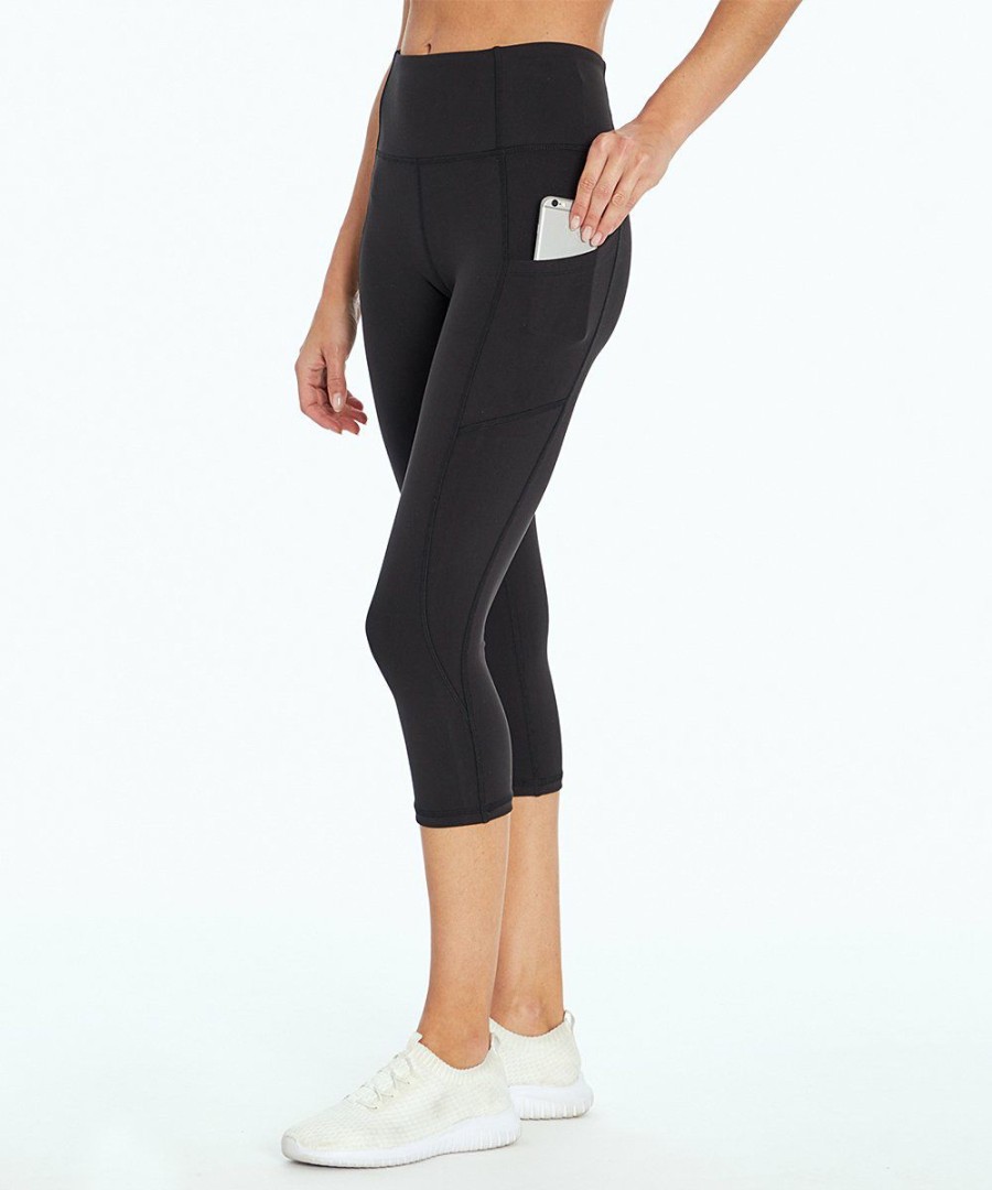 Women * | Top 10 Jessica Simpson Meteorite Tummy-Control 22" Pocket Capri Leggings Women