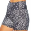 Women * | Buy Jessica Simpson Periscope & White Bandana 3" Tummy-Control Hottie Shorts Women