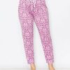 Women * | Discount Jessica Simpson Mulberry Butterfly Cuffed Pajama Pants Women