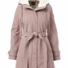 Women * | Outlet Jessica Simpson Mauve Sherpa-Lined A-Line Anorak Women